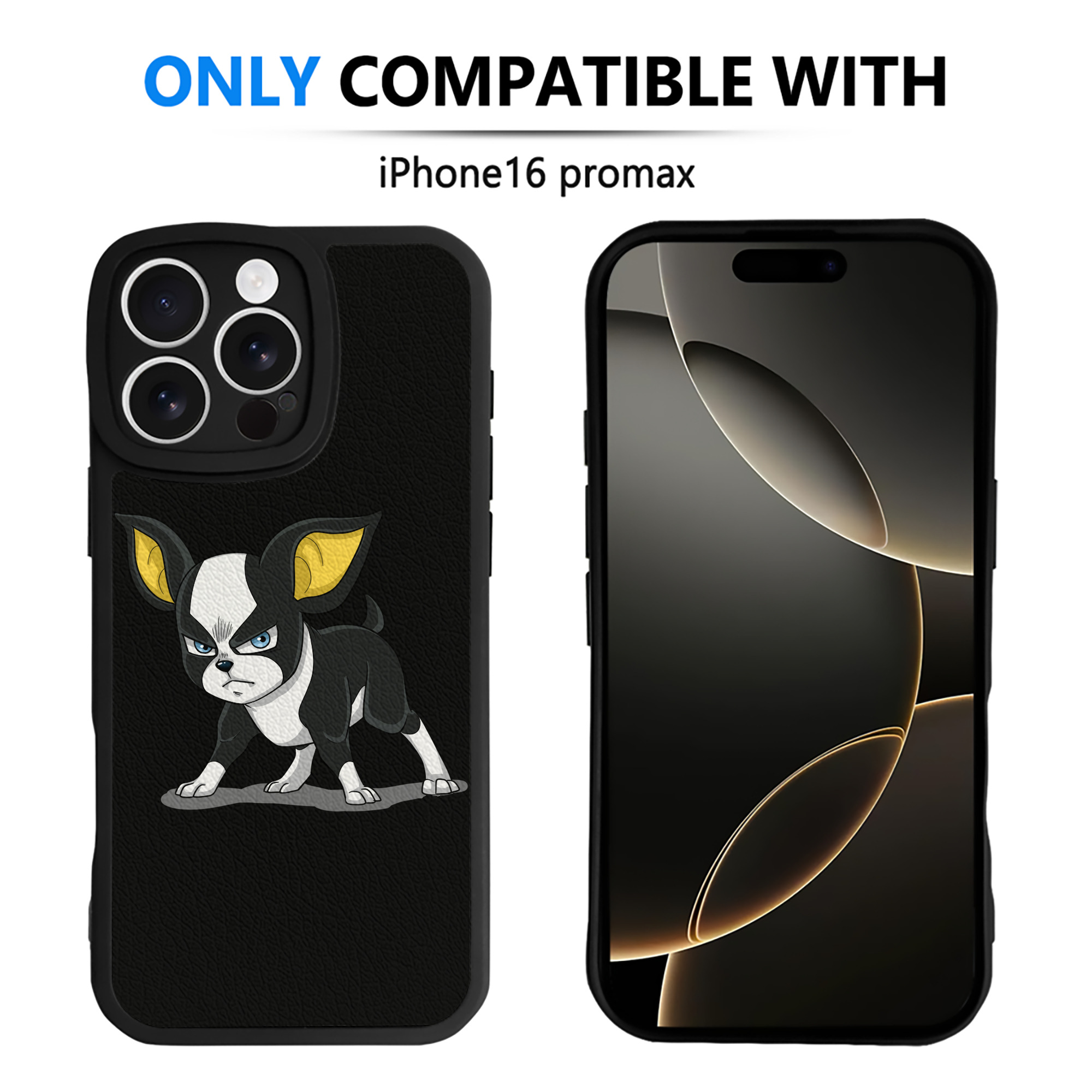 （画像用） ジョジョの奇妙な冒険 イギー JoJo's Bizarre Adventure Iggy 【iPhone 16シリーズ対応】シリコンスマホケース（レザー調） 材質：シリコン